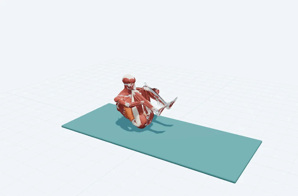 A schematic 3D view of Rolling Like a Ball