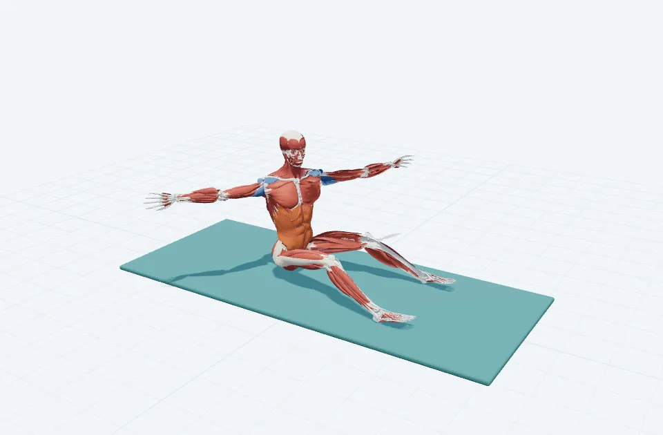 ソウの動作の一場面を示す3D模式図