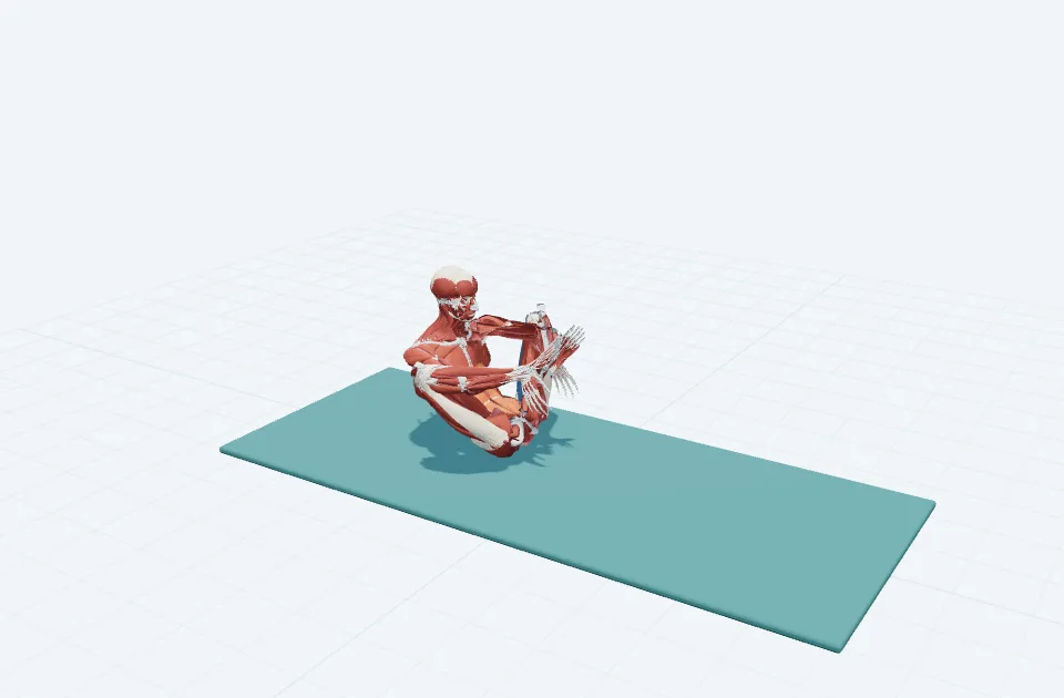 シールの動作の一場面を示す3D模式図