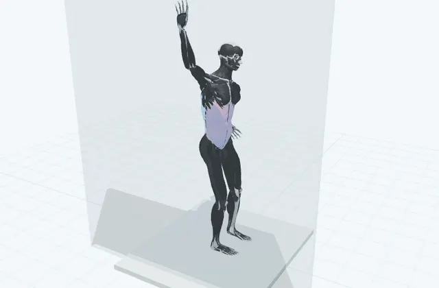 壁支持で脇を伸ばすの3D模式図